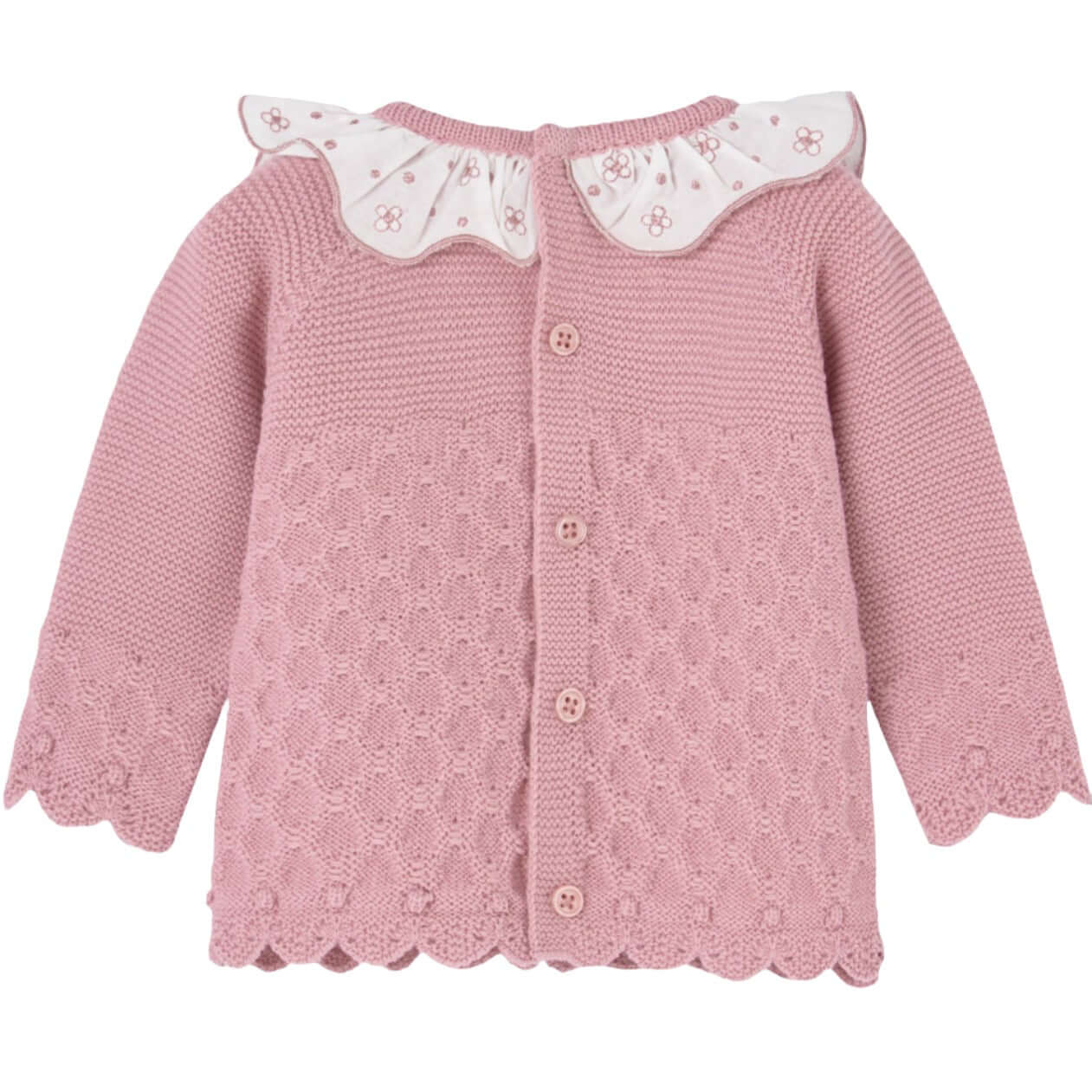 Paz Rodriguez Baby Girls Pink Floral Knit Set Paz Rodriguez Baby Girls Pink Floral Knit Set