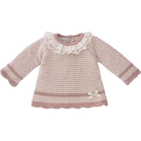 Paz Rodriguez Baby Girls Rose Pink Knitted Set Paz Rodriguez Baby Girls Rose Pink Knitted Set