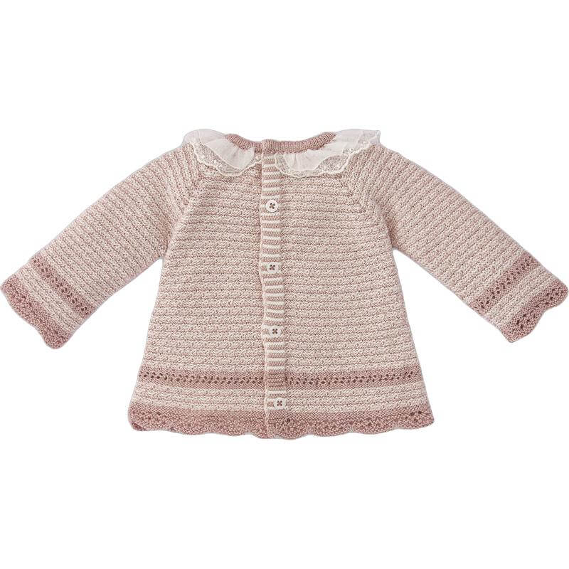 Paz Rodriguez Baby Girls Rose Pink Knitted Set Paz Rodriguez Baby Girls Rose Pink Knitted Set