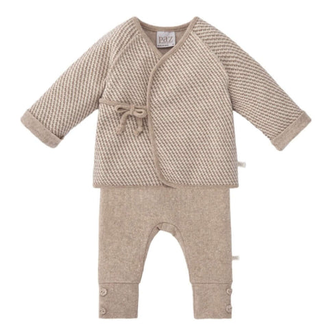 Paz Rodriguez Boys Beige Set Paz Rodriguez Boys Beige Set