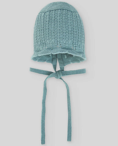 Paz Rodriguez Baby Girls Green Knitted Bonnet Paz Rodriguez Baby Girls Green Knitted Bonnet