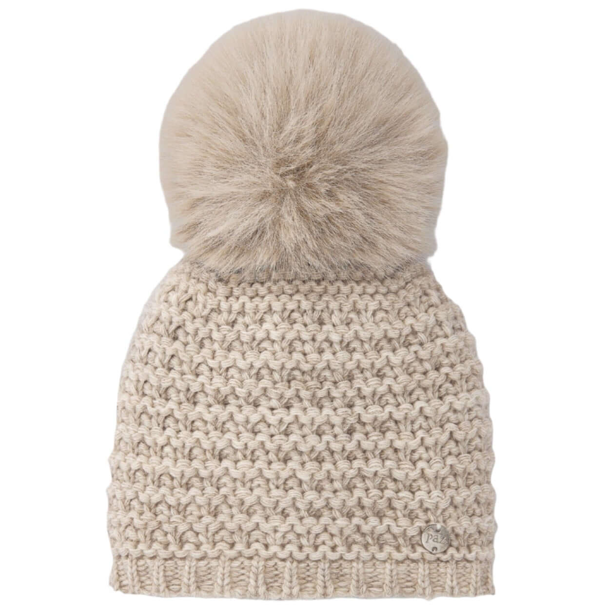 Paz Rodriguez Unisex Knitted Hat with Faux Fur Paz Rodriguez Unisex Knitted Hat with Faux Fur
