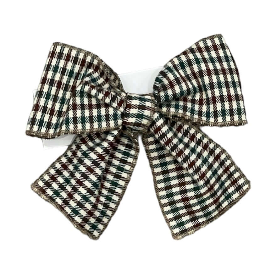 Phi Clothing Girls Brown Check Hairbow Phi Clothing Girls Brown Check Hairbow
