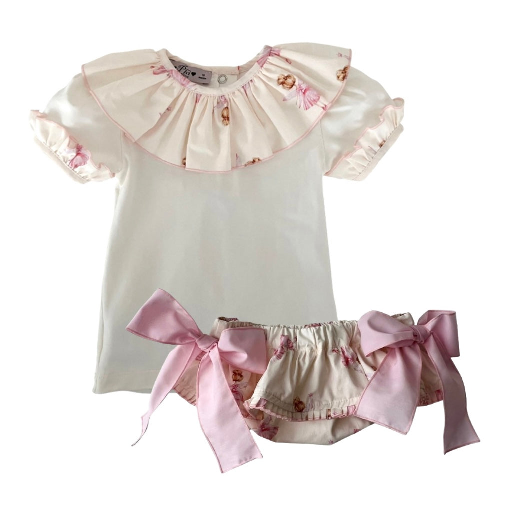 Phi Clothing Pink Ballerina T-Shirt & Knickers Phi Clothing Pink Ballerina T-Shirt & Knickers