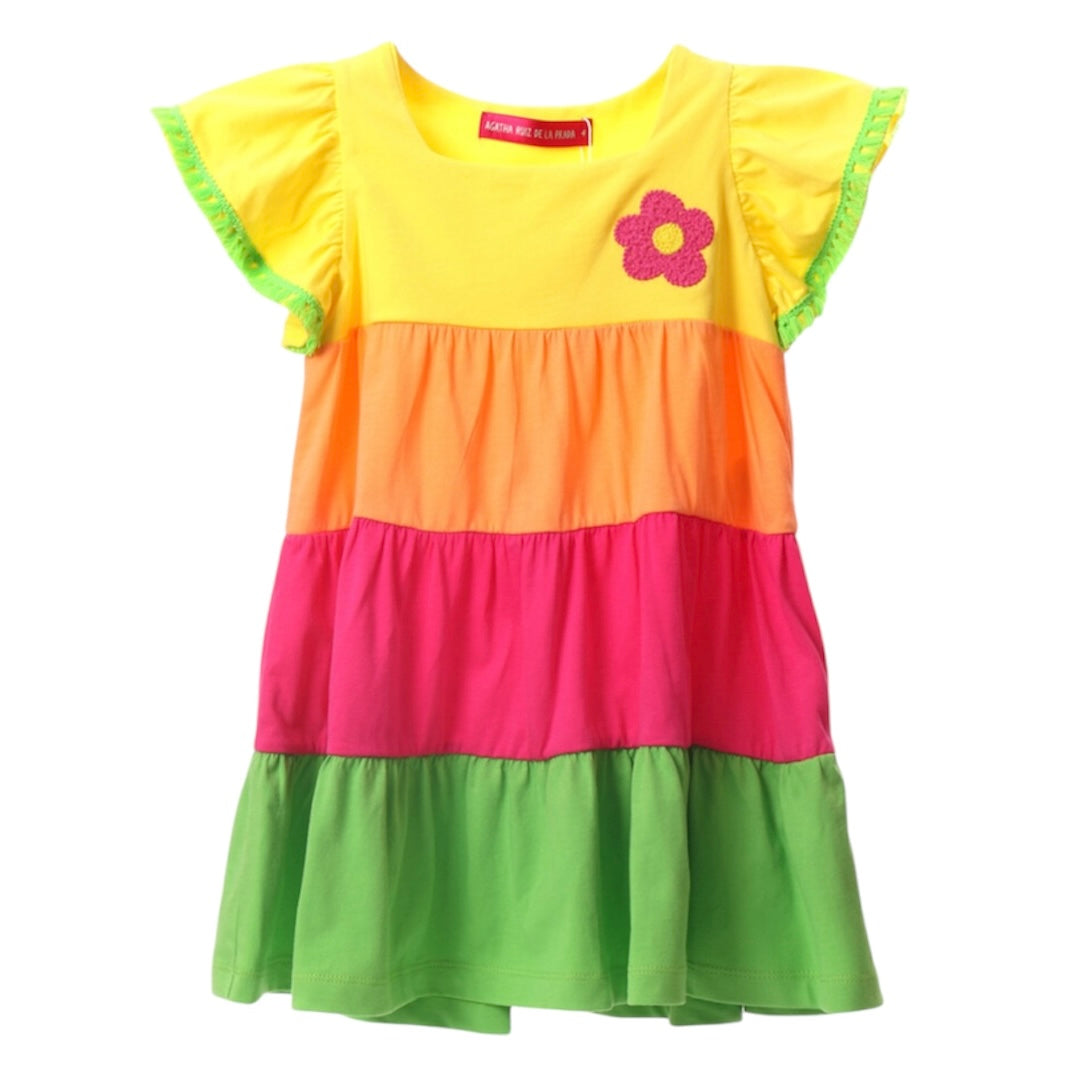 Agatha Ruiz De La Prada Girls Multicoloured Dress Agatha Ruiz De La Prada Girls Multicoloured Dress