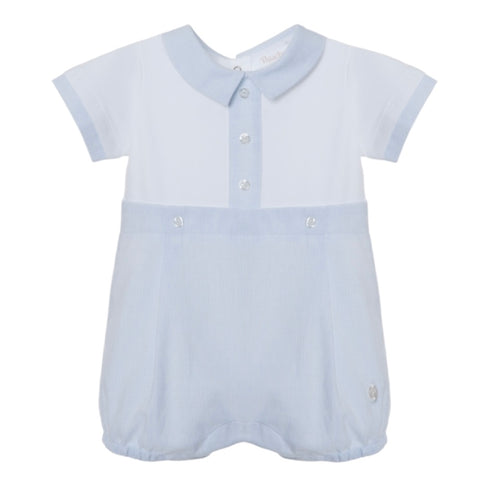 Patachou Baby Boys Blue Stripe Romper Patachou Baby Boys Blue Stripe Romper