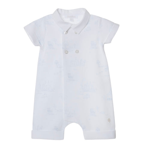 Patachou Baby Boys White Romper Patachou Baby Boys White Romper