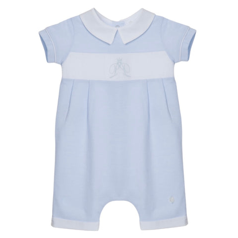 Patachou Baby Boys Blue Romper Patachou Baby Boys Blue Romper