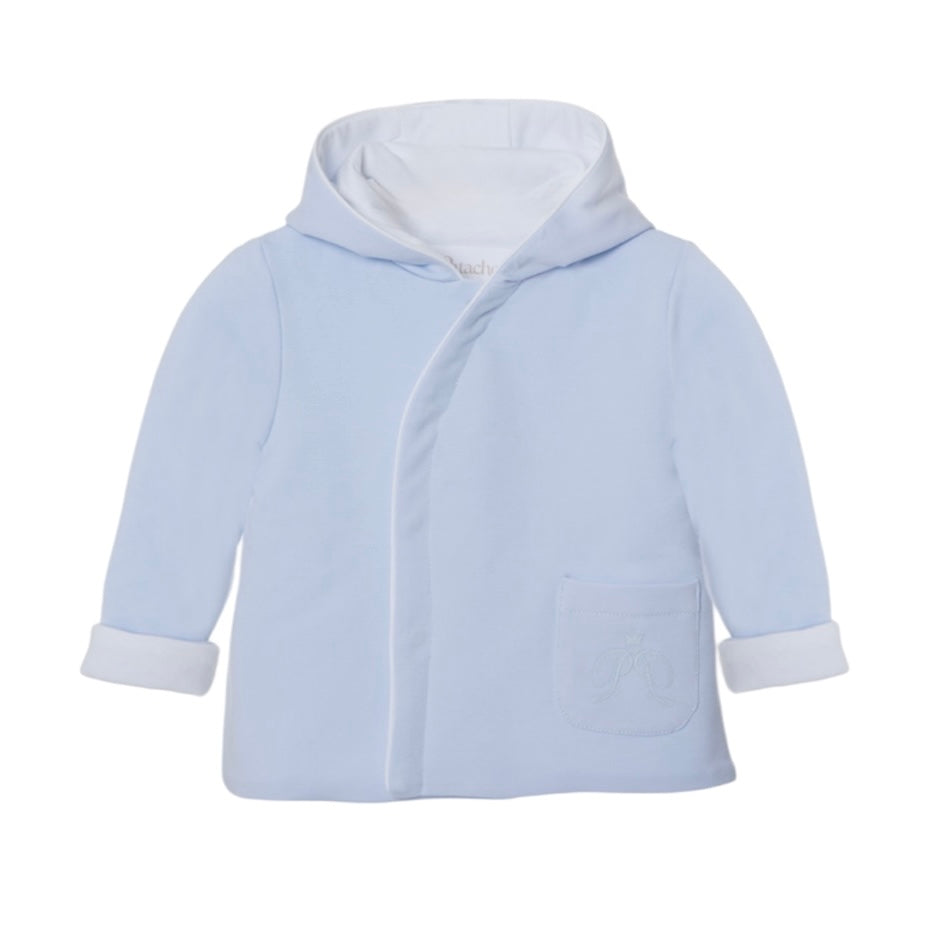Patachou Baby Boys Blue Hooded Jacket Patachou Baby Boys Blue Hooded Jacket