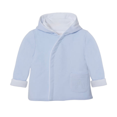 Patachou Baby Boys Blue Hooded Jacket Patachou Baby Boys Blue Hooded Jacket