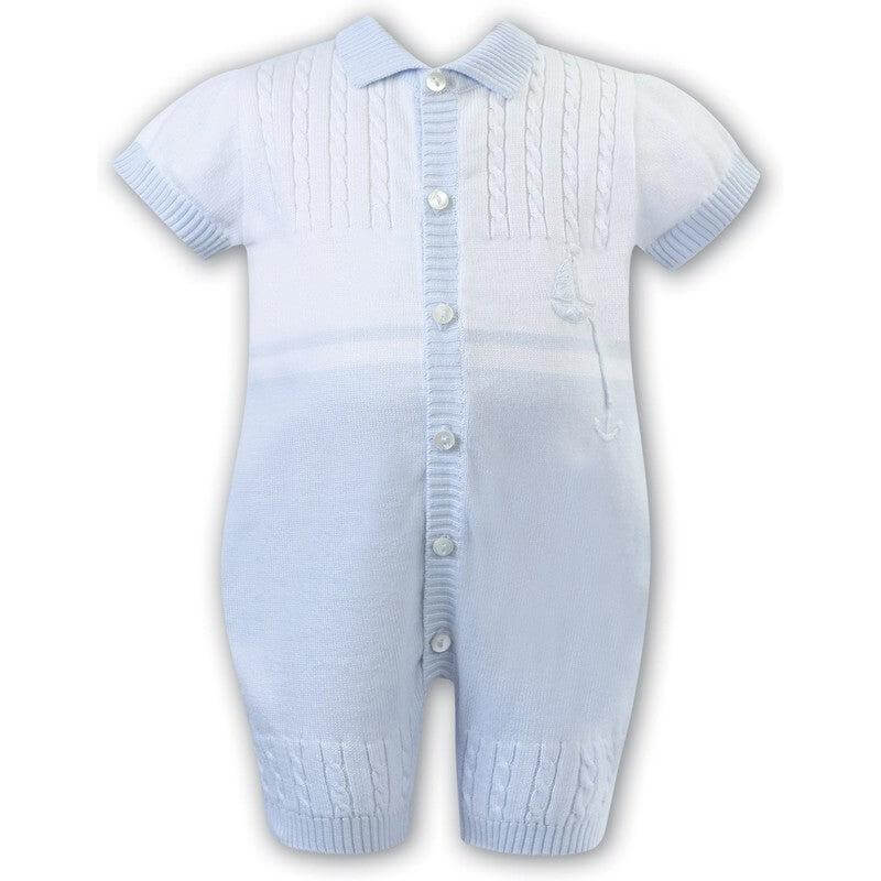 Sarah Louise Blue Knitted Summer Shortie Sarah Louise Blue Knitted Summer Shortie