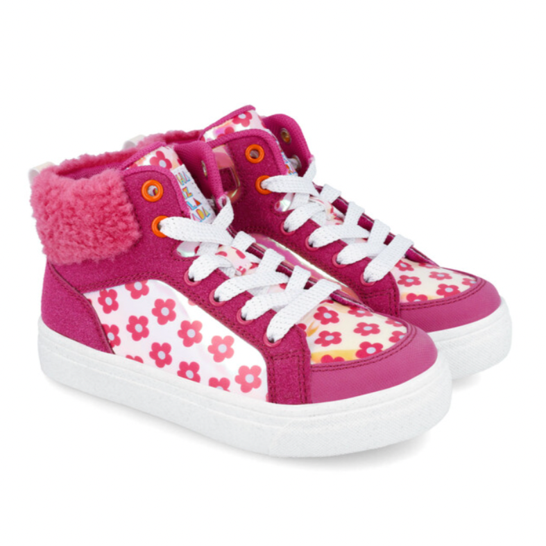 Agatha Ruiz De La Prada Girls Pink High Top Trainers Agatha Ruiz De La Prada Girls Pink High Top Trainers