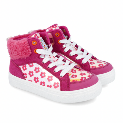 Agatha Ruiz De La Prada Girls Pink High Top Trainers Agatha Ruiz De La Prada Girls Pink High Top Trainers
