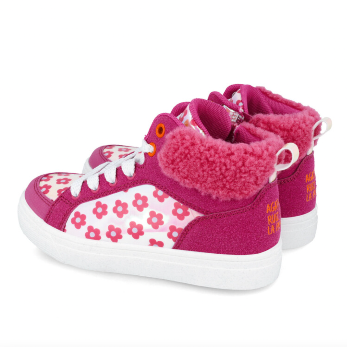 Agatha Ruiz De La Prada Girls Pink High Top Trainers Agatha Ruiz De La Prada Girls Pink High Top Trainers