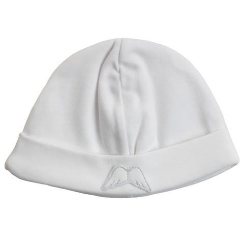 Baby Gi Unisex White Velour Angel Babygrow & Hat Baby Gi Unisex White Velour Angel Babygrow & Hat