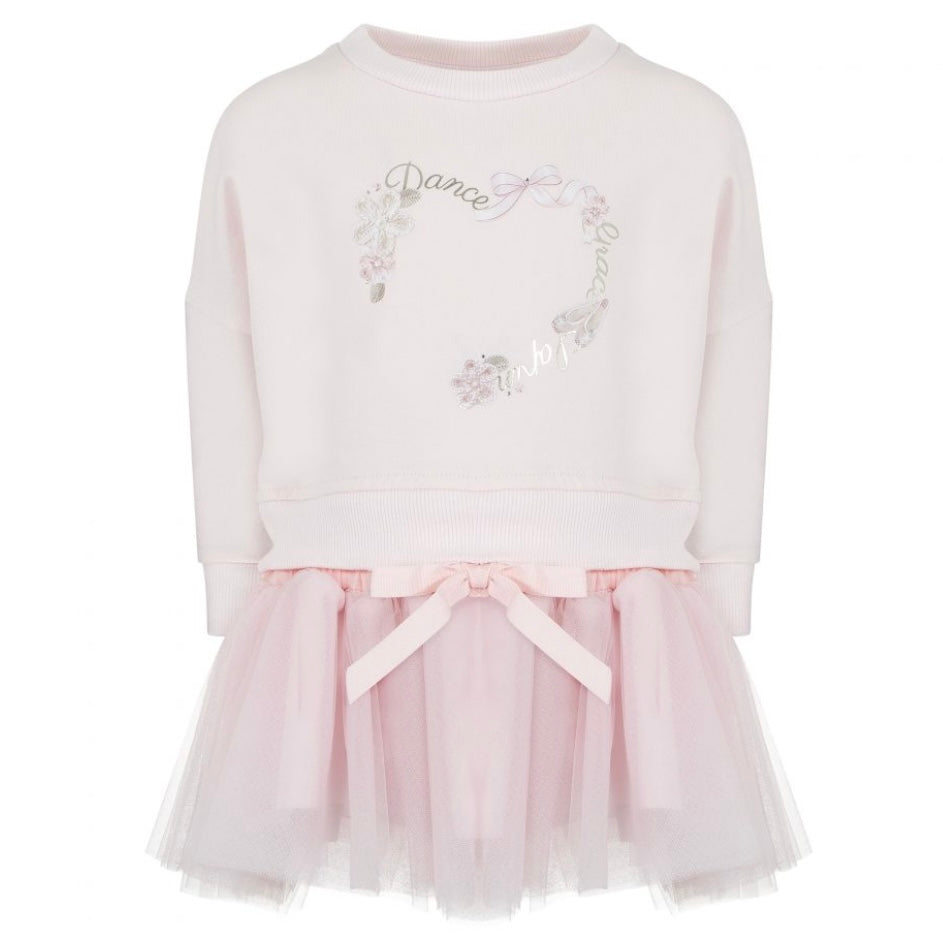 Lapin House Girls Pink Tulle Dress Lapin House Girls Pink Tulle Dress