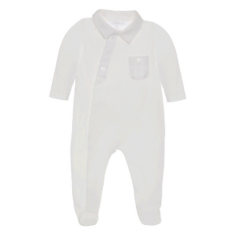 patachou Baby Boys White Babygrow patachou Baby Boys White Babygrow