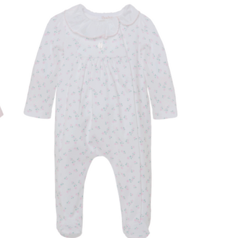 patachou Baby Girls White Floral Babygrow patachou Baby Girls White Floral Babygrow