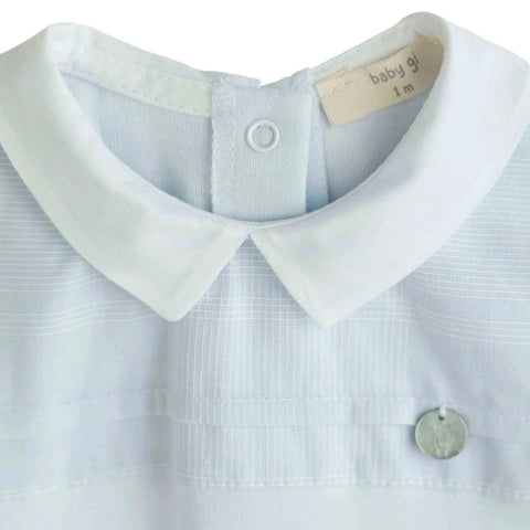 Baby Gi Baby Boys Blue Babygrow Baby Gi Baby Boys Blue Babygrow