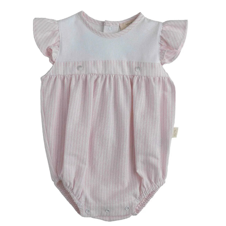 Baby Gi Baby Girls Pink Strip Romper Baby Gi Baby Girls Pink Strip Romper