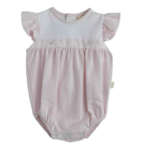 Baby Gi Baby Girls Pink Strip Romper Baby Gi Baby Girls Pink Strip Romper