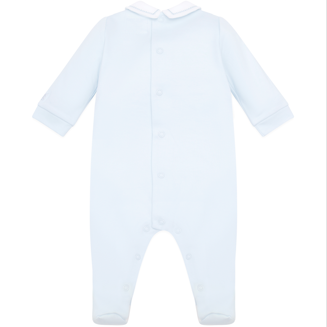 Emile Et Rose Baby Boys Blue Collar Babygrow Emile Et Rose Baby Boys Blue Collar Babygrow