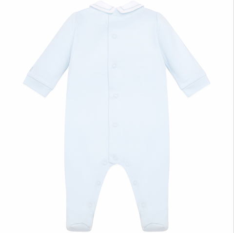 Emile Et Rose Baby Boys Blue Collar Babygrow Emile Et Rose Baby Boys Blue Collar Babygrow
