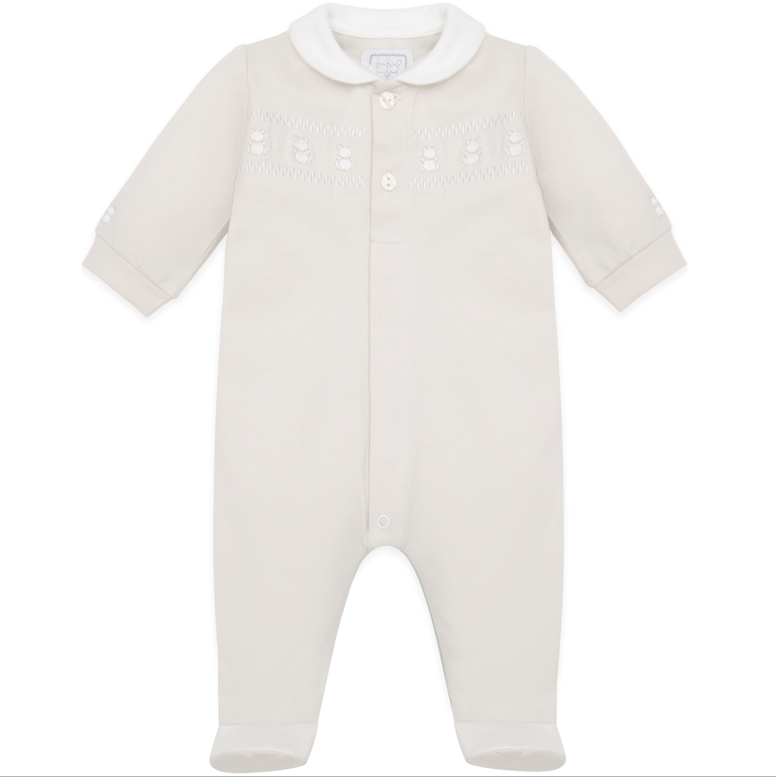 Emile Et Rose Baby Boys Beige Teddy Babygrow with Hat Emile Et Rose Baby Boys Beige Teddy Babygrow with Hat