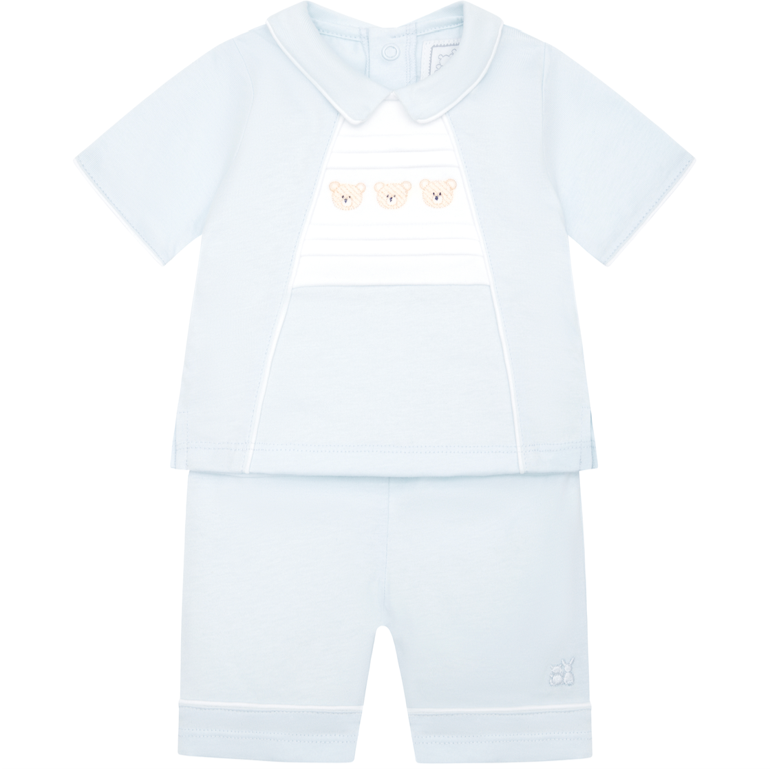 Emile Et Rose Baby Boys Blue Teddy Short Set Emile Et Rose Baby Boys Blue Teddy Short Set