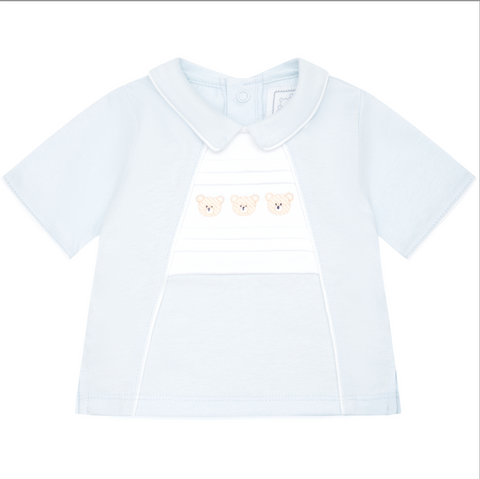 Emile Et Rose Baby Boys Blue Teddy Short Set Emile Et Rose Baby Boys Blue Teddy Short Set