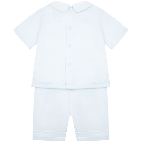 Emile Et Rose Baby Boys Blue Teddy Short Set Emile Et Rose Baby Boys Blue Teddy Short Set