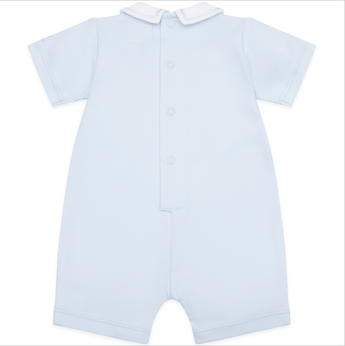 Emile Et Rose Baby Boys Blue Collard Romper Emile Et Rose Baby Boys Blue Collard Romper