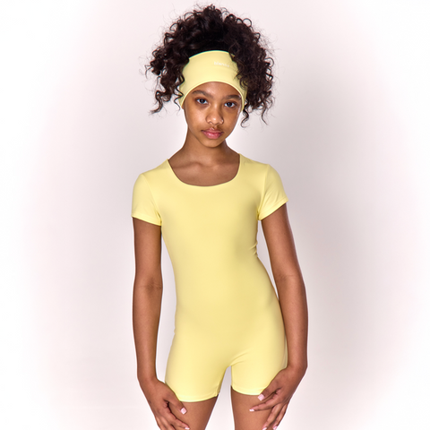 Blanca Kids Girls Lemon Unitard Blanca Kids Girls Lemon Unitard