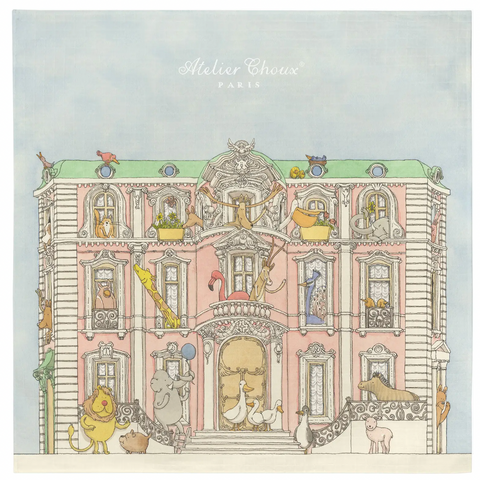 Atelier Choux Paris White Mansion Swaddle Atelier Choux Paris White Mansion Swaddle