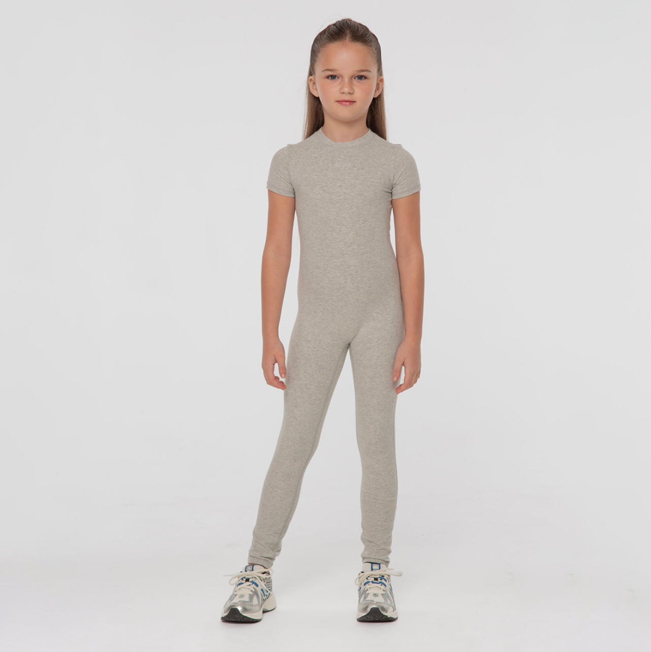 Blanca Kids Girls Grey Unitard Blanca Kids Girls Grey Unitard