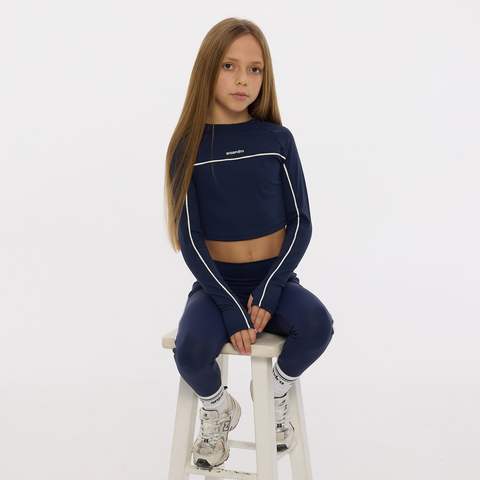 Ansandro Girls Navy Legging Set Ansandro Girls Navy Legging Set