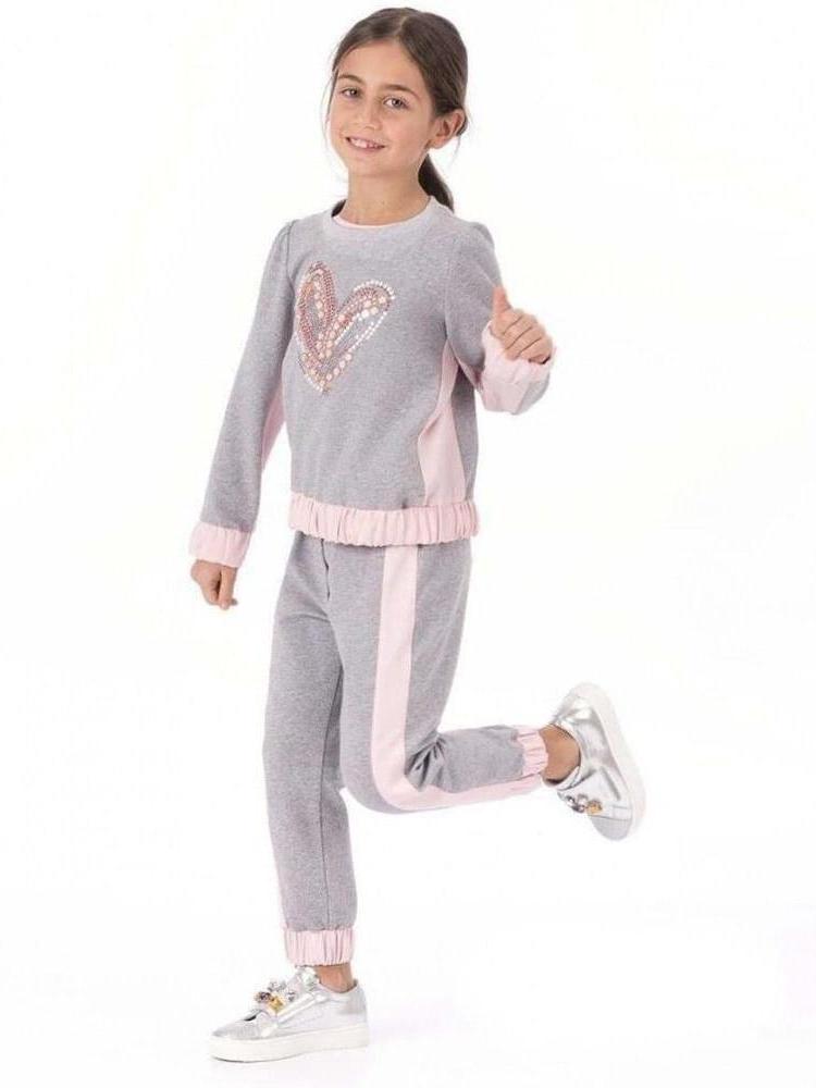 Simonetta Girls Grey Tracksuit Simonetta Girls Grey Tracksuit
