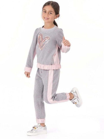 Simonetta Girls Grey Tracksuit Simonetta Girls Grey Tracksuit