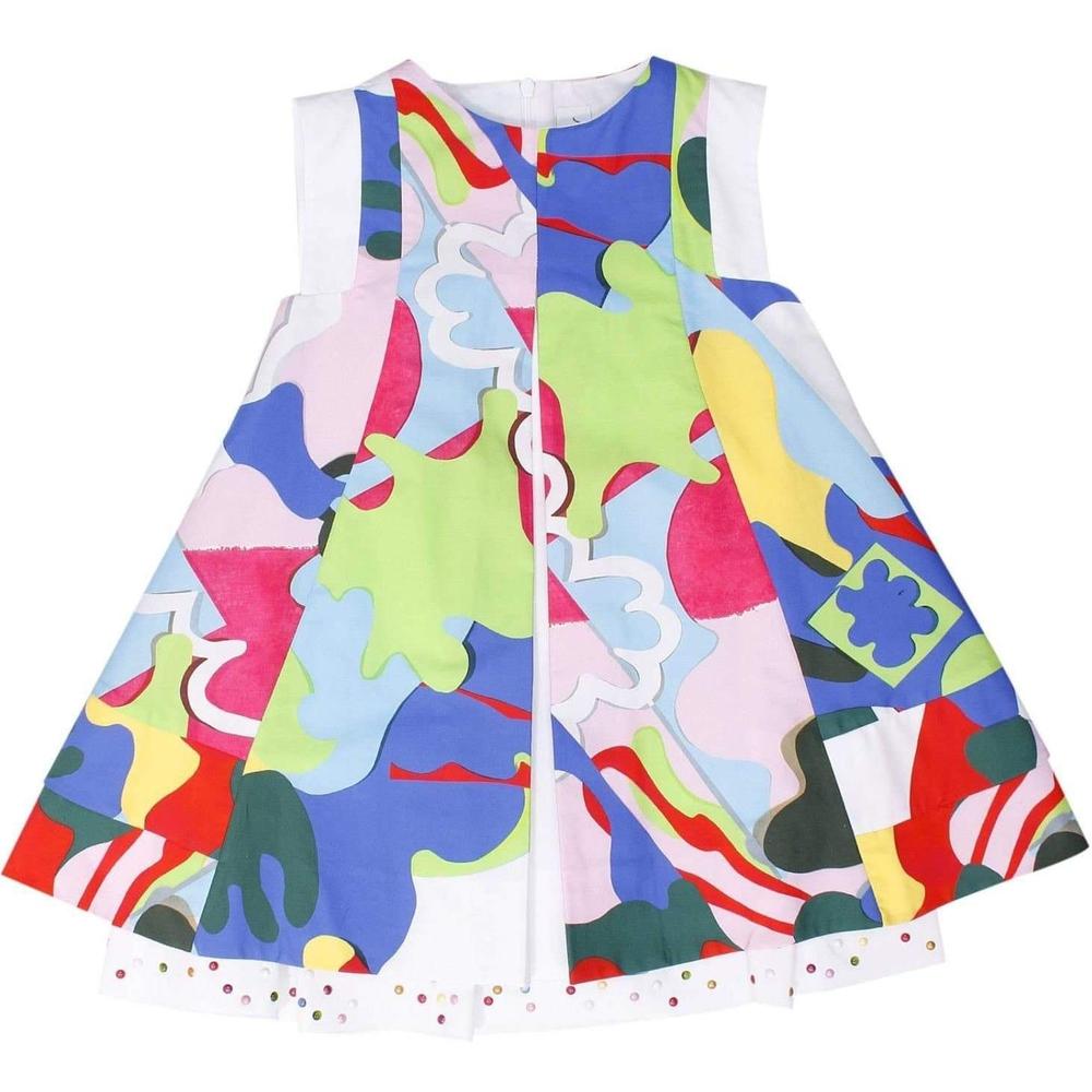 Simonetta Girls Multicoloured Dress Simonetta Girls Multicoloured Dress