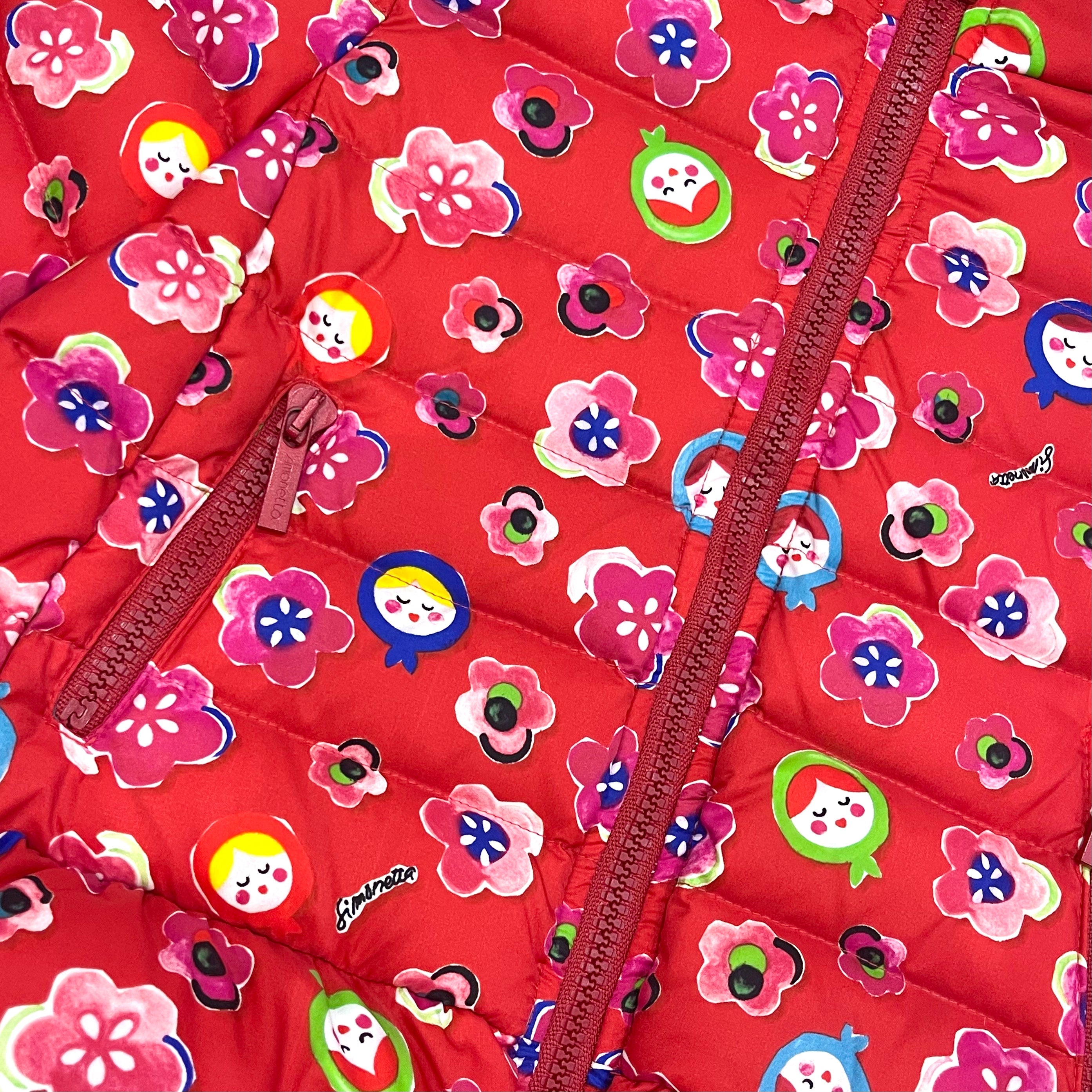 Simonetta Girls Red Doll Coat Simonetta Girls Red Doll Coat