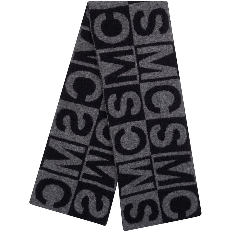 Stella McCartney Kids Boys Black Logo Scarf Stella McCartney Kids Boys Black Logo Scarf