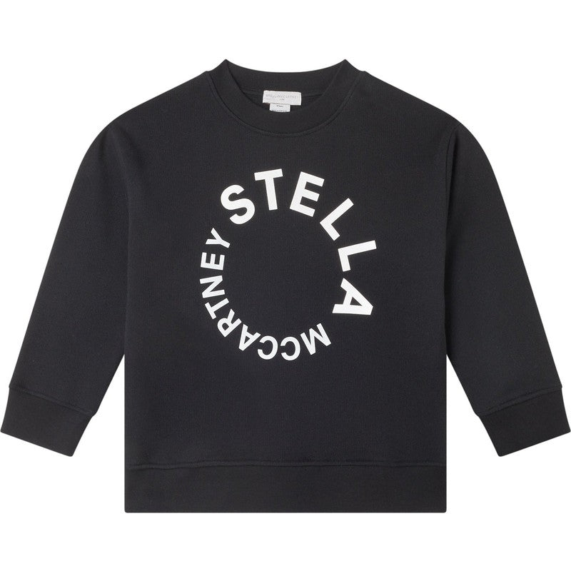 Stella McCartney Kids Boys Black Logo Sweatshirt Stella McCartney Kids Boys Black Logo Sweatshirt
