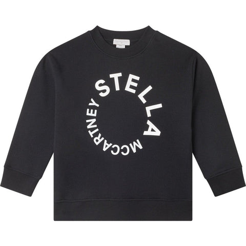 Stella McCartney Kids Boys Black Logo Sweatshirt Stella McCartney Kids Boys Black Logo Sweatshirt