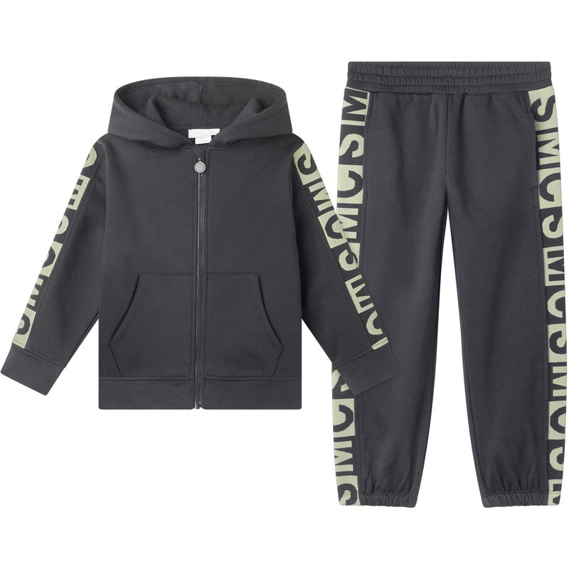 Stella McCartney Kids Boys Black Logo Tracksuit Stella McCartney Kids Boys Black Logo Tracksuit
