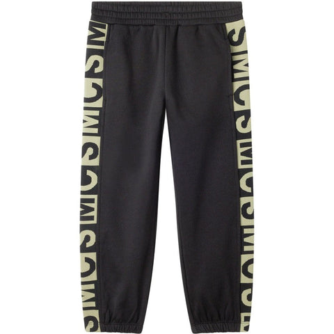 Stella McCartney Kids Boys Black SMC Logo Joggers Stella McCartney Kids Boys Black SMC Logo Joggers