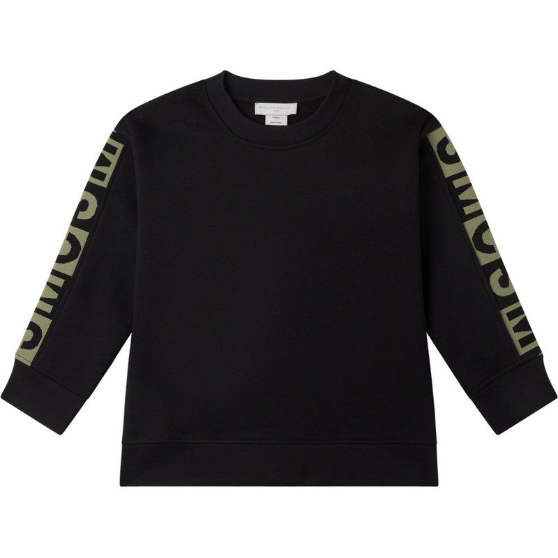 Stella McCartney Kids Boys Black SMC Logo Sweatshirt Stella McCartney Kids Boys Black SMC Logo Sweatshirt