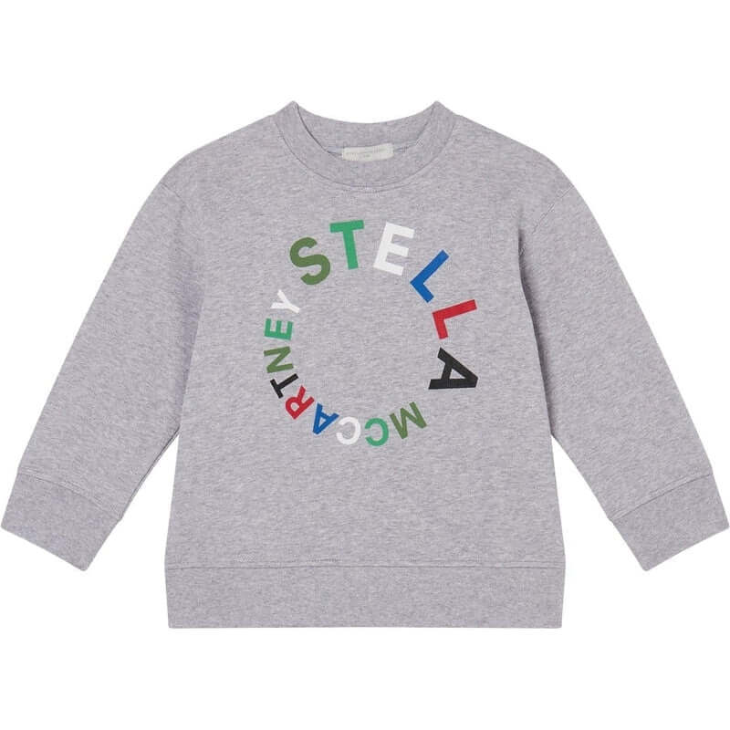 Stella McCartney Kids Boys Grey Organic Cotton Sweatshirt Stella McCartney Kids Boys Grey Organic Cotton Sweatshirt