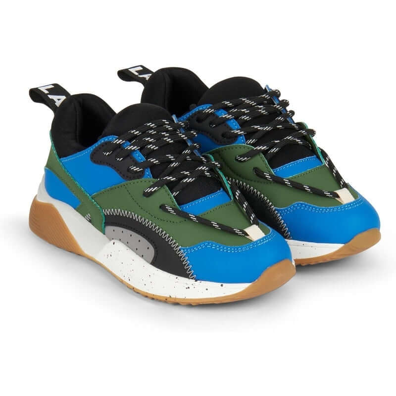 Stella McCartney Kids Boys Khaki / Blue Trainers Stella McCartney Kids Boys Khaki / Blue Trainers
