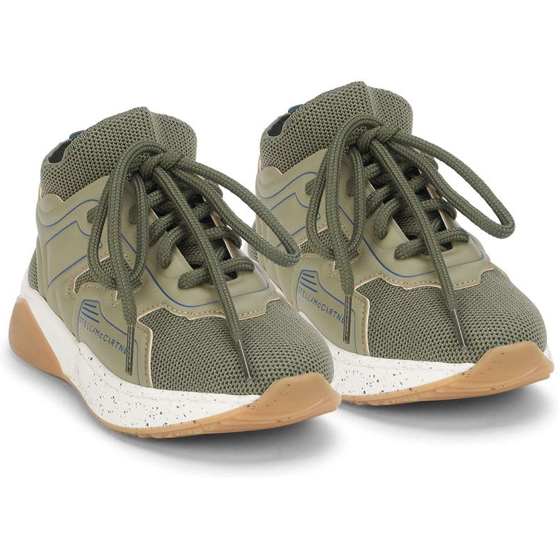 Stella McCartney Kids Boys Khaki Trainers Stella McCartney Kids Boys Khaki Trainers