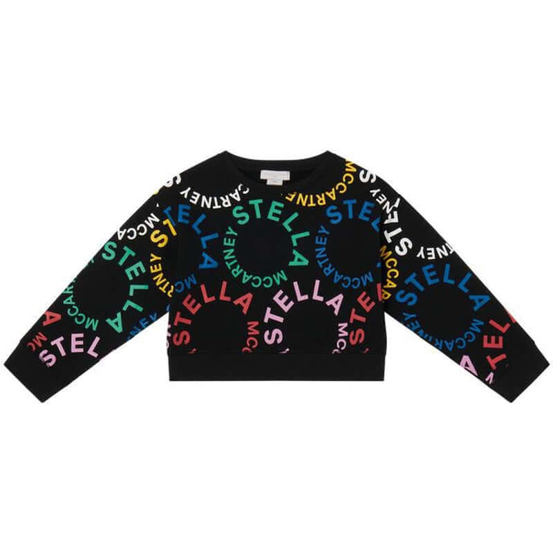 Stella McCartney Kids Girls Black Circle Logo Sweatshirt - 6 Years